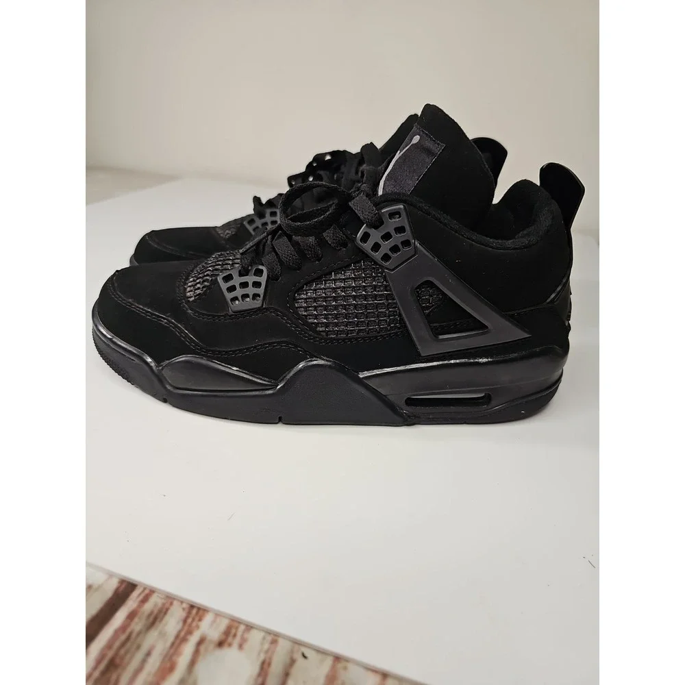 Size 7 - Nike Air Jordan 4 Retro GS Black Cat 2020 Men's Shoes